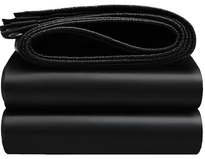 Produktbild von Schwarzes, wasserdichtes Schutzplane für den Außenbereich, 2,5 x 3 Meter, aus Polyethylen mit Ösen