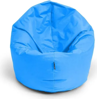 Produktbild von Sitzsack mit füllung 2 in 1 Sitzkissen Bean Bag Outdoor Indoor Wasserfest | Königsblau 70cm
