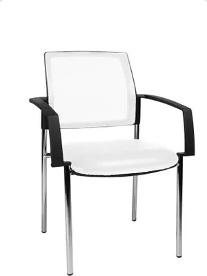 Produktbild von 2 Topstar Besucherstühle BtoB 10 BB290A S03 weiß Stoff