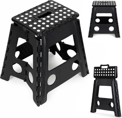 Image de Tabouret pliant 1 marche en plastique 39 cm
