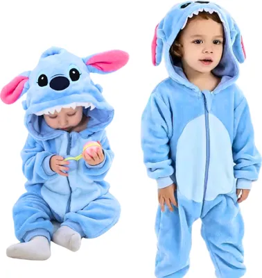 Produktbild von Onesie Kigurumi Romper Schlafanzug Kostüm für Baby Lilo & Stitch: 50 - 65cm