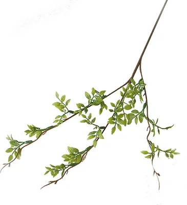 Produktbild von künstliche Blume realistisch lebendige lebhafte künstliche Dreizweige Pflanzenblume für Zuhause-Grün