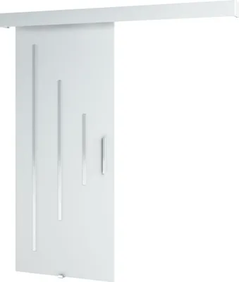 Produktbild von MEBLE KRYSPOL  Schiebetürsystem SALWADOR Y mit Schienenabdeckung, Einbautüren, 90x204cm, Weiß