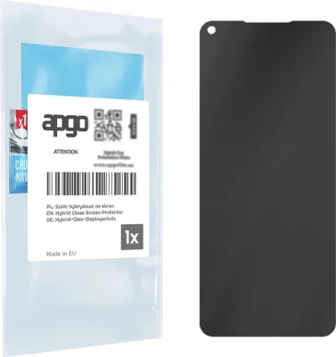 Produktbild von apgo Displayschutzglas Anti-Spähen Schutzglas für Oppo A74 5G CPH2263 - Blickschutzglas Bildschirmschutz, 7H Hybrid Schutzglas mit Keramikbeschichtung [Matt, Full Glue, Anti-Spy]