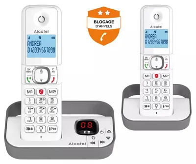 Immagine prodotto di Telefono cordless dect grigio Alcatel F860VOICEDUOGREY