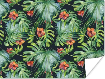 Produktbild von MuchoWow® Poster Monstera - Dschungel - Blätter 120x90 cm - Wandbild
