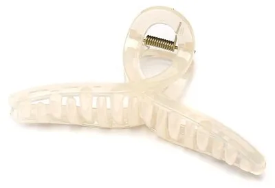Zdjęcie produktu dla Duża spinka do włosów w kolorze kremowym, 13 cm – elegancka ozdoba do włosów