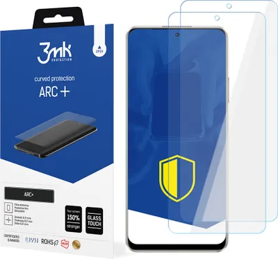 Produktbild von 3mk Display Schutzfolie ARC+ für Realme 10 Pro  0,17mm Self-Heal (2 Stück)