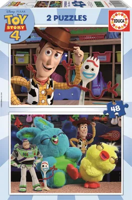 Immagine prodotto di Educa - Toy Story 4, 2 puzzle per bambini, 48 pezzi, da 4 anni in su (18106) EDUCA