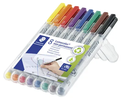 Produktbild von STAEDTLER Lumocolor 311 non-permanent Universalstift S (0.4mm) Box mit 8 Farben