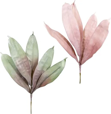 Immagine prodotto di Rami di palma artificiali in 2 colori per piante 10x65 cm, 5_colore:verde