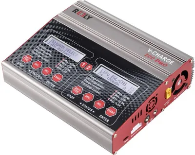 Produktbild von Reely V-Charge 200 Duo Modellbau-Multifunktionsladegerät 12 V 230 V 10 A NiMH LiPo
