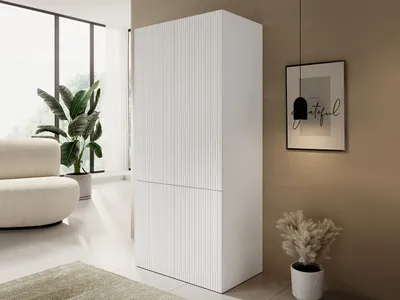 Obrázek produktu pro Úzká šatní skříň 90 cm CRATO - bílá