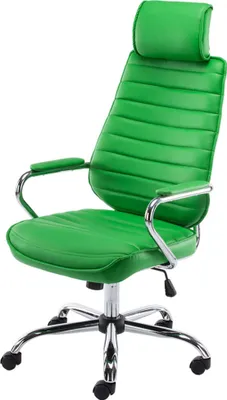 Produktbild von Bürostuhl Rako grün Kunstleder Wippfunktion höhenverstellbar 117-128 cm 120 kg