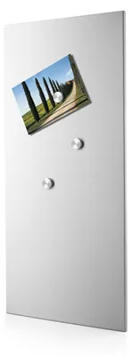 Produktbild von Edelstahl Magnettafel PERCETTO 75 x 35 cm Memoboard Pinnwand ZACK 30775