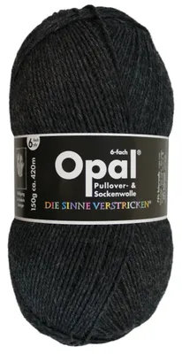Opal Wolle 6-fach anthrazit