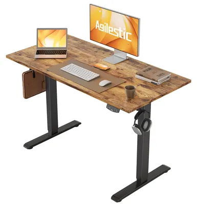 Produktbild von Höhenverstellbarer Schreibtisch, 100 x 60 cm, Braun