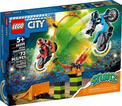 Produktbild von LEGO 60299 Stunt-Wettbewerb - Set mit Spielzeug-Motorrad