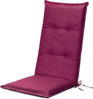 Productafbeelding van Unyqoos® tuinstoelkussens met hoge rugleuning – 1 stuk, afmetingen 120x50x5 cm, 100% polyester, schuimvulling, waterafstotend, met bevestigingsbanden, machinewasbaar op 30 °C