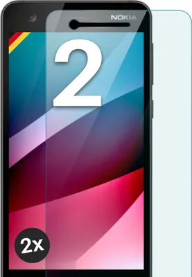 Produktbild von SCHUTZFOLIE FÜR NOKIA 2 - ECHTGLAS, Stückzahl:2er Set