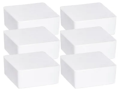 Produktbild von WENKO 6er Set Nachfüller Entfeuchter Cube 1kg Calciumchlorid Orangenduft Weiß