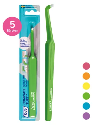 Produktbild von 5x TePe Compact Tuft - Einbüschelbürste (5er Pack)