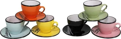 Produktbild von Espressotasse/Untertasse-Set "Brasserie Bistrot" (6er-Pack)