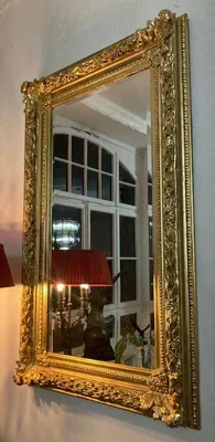 Produktbild von Casa Padrino Barock Spiegel Gold - Rechteckiger Wandspiegel mit Verzierungen - Barock Garderoben Spiegel - Barockstil Wandspiegel - Barock Möbel - Möbel Barockstil - Edel & Prunkvoll