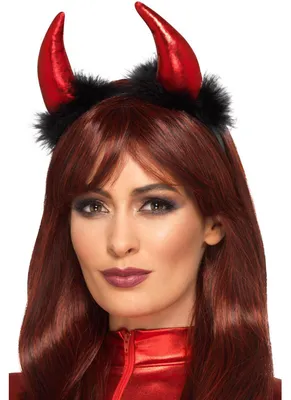 Produktbild von Smiffys - Stirnband für Damen SM1302 (Einheitsgröße) (Rot/Schwarz)