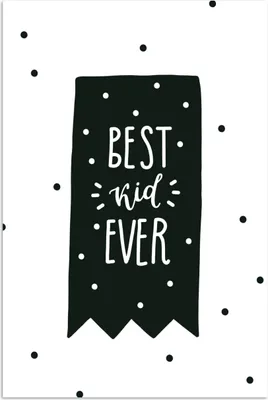 Produktbild von MuchoWow® Poster Kind - Zitate - Schwarz - Weiß - Jungen - Mädchen - Baby 120x180 cm - Kunstposter