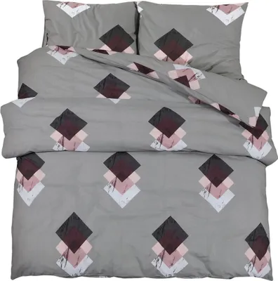 Immagine prodotto di vidaXL Set di biancheria da letto grigio 220x240 cm cotone
