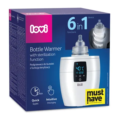 Productafbeelding van Lovi Warmer voor babyflessen, 4-in-1 - wit