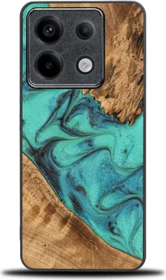 Image de Housse en bois Bewood Unique - Turquoise pour Xiaomi Redmi Note 13 Pro+ 5G