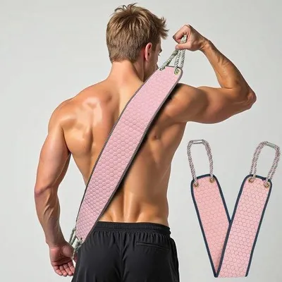 Produktbild von Exfolierende Douchedeurborstel mit Doppelgang Exfoliern, Handgriff, für den Körper, für Männer und Frauen