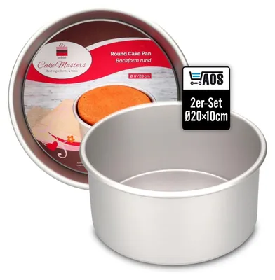 Produktbild von AOS Set | Cake Masters Torten-Backform rund tief Ø20 x 10cm 2er-Set