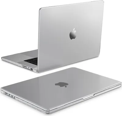 Produktbild von Fintie Hülle Kompatibel mit MacBook Pro 16 M5 M4 M3 M2 M1 Pro/Max 2026-2021 A3428 A3429 A3186 A3403 A2991 A2780, [100% Entspricht der Offiziellen Farbe] Ultradünne Matt Hartschale Case, Transparent