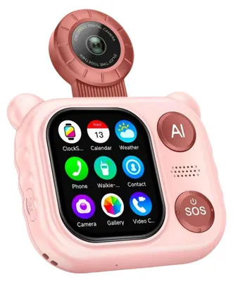 Produktbild von Zimilo Kinder Smartwatch mit 2,0 Zoll IPS-Display, Videoanruf, GPS-Tracking, Kamera & Lernfunktionen, Multifunktionsuhr mit SOS, für Kinder, Rosa