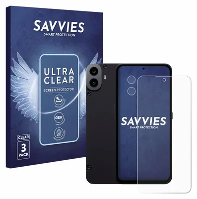 Produktbild von 6x Für Nothing CMF Phone 1 (Display+Kamera) Schutzfolie Savvies Displayschutz Display Schutz Folie Klar Transparent