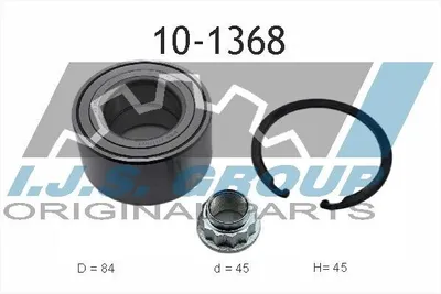Produktbild von IJS GROUP Radlagersatz Vorne Links Rechts für TOYOTA AVENSIS Kombi (T25) 84mm 10-1368