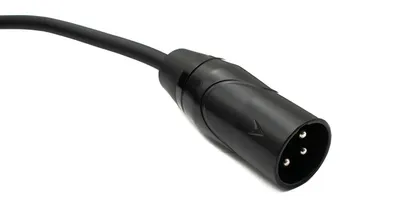 Produktbild von SYSTEM-S Audio Kabel 10 m XLR 3 Pin Stecker zu Buchse Adapter in Schwarz