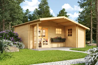 Produktbild von Lasita Maja Gartenhaus / Gerätehaus Little Rock Schwedenrot - Neu!, Farbe:schwedenrot, Dachform:Satteldach