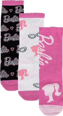 Image de Lot de 3 chaussettes Barbie multicolores 31/34 Disney