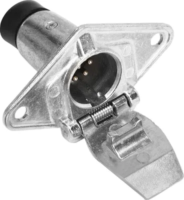 Immagine prodotto di presa per rimorchio a 7 poli, piccolo accessorio metallico di ricambio per camper, caravan, rimorchi