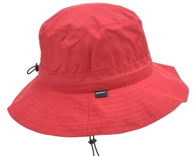Seeberger Sympatex rollbarer leichter Regenhut breite Krempe in rot