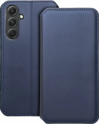 Produktbild von Dual Pocket Holster Buch Tasche kompatibel mit Samsung Galaxy S24 Ultra Blau