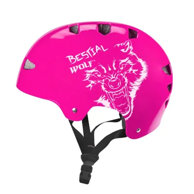 Immagine prodotto di SKULLFUCHSIA-B Casco fucsia taglia grande 8-99 anni