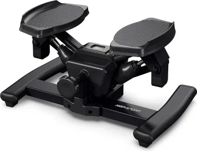 Produktbild von HOP SPORT® HS-060S Mini Stepper für Zuhause, Swing & Twist Stepper, Hometrainer für Bein-, Arm- & Po-Training, Fitnessgerät, Drehstepper LCD-Display