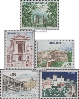 Produktbild von Briefmarken Monaco 1960 Mi 644-648 (kompl.Ausg.) postfrisch Bauwerke