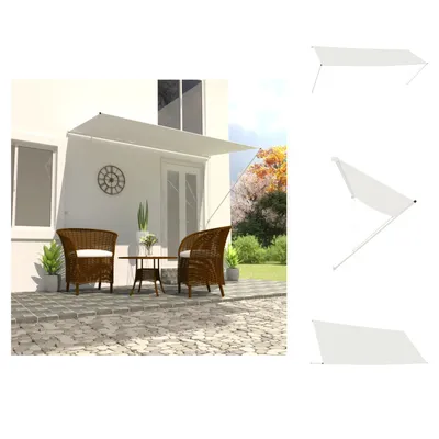 Obrázok produktu pre vidaXL Výsuvná markíza 350×150 cm krémová - Markízy