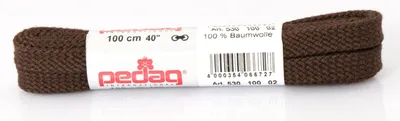 Produktbild von Pedag Schnürsenkel flach breit 100 cm dunkelbraun